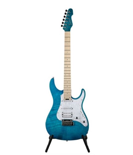 Đàn Guitar Điện GrassRoots G-SNAPPER-24M-FM-LAQ, Pau Ferro FB, Light Aqua